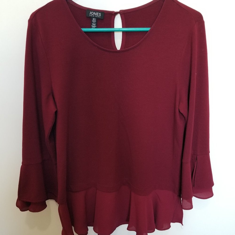 Maroon casual or business casual top
